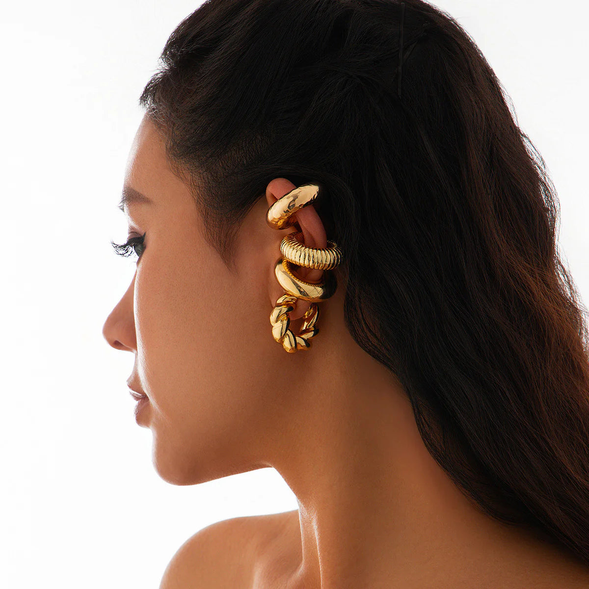 gold nugget earrings