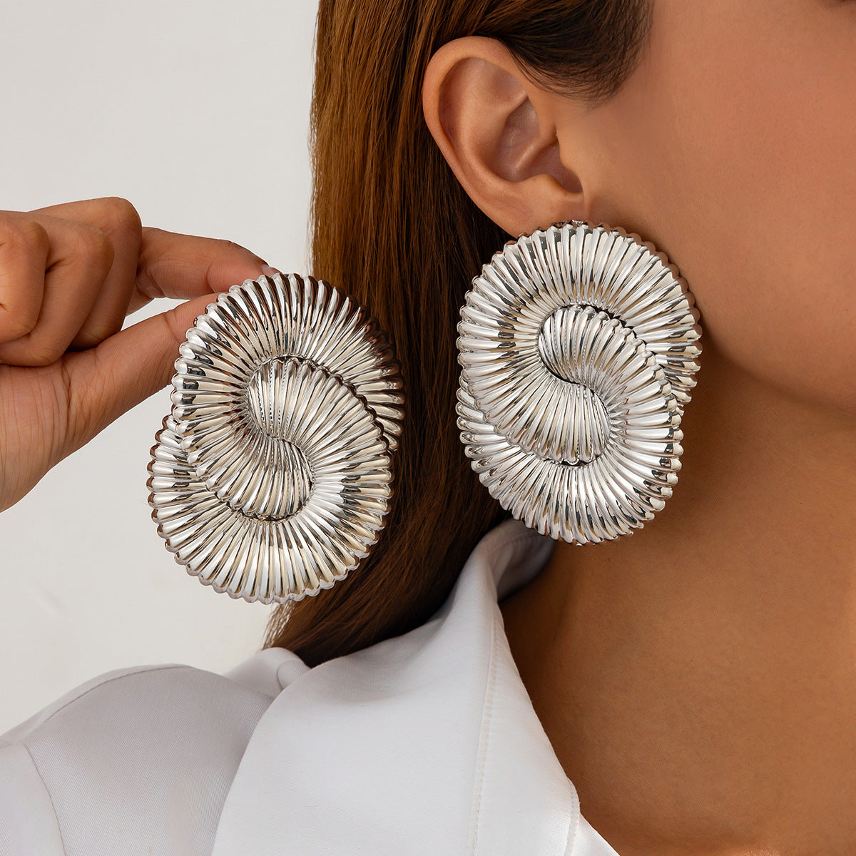 Bold Silver Earrings