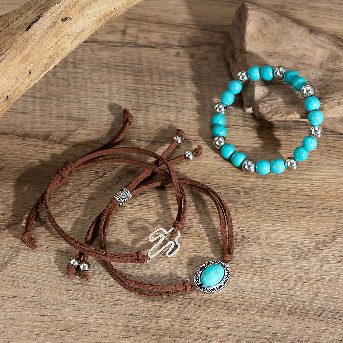 Meaningful Gift: Cactus Turquoise Bracelet