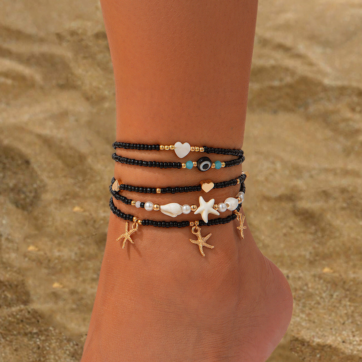 Layered anklet