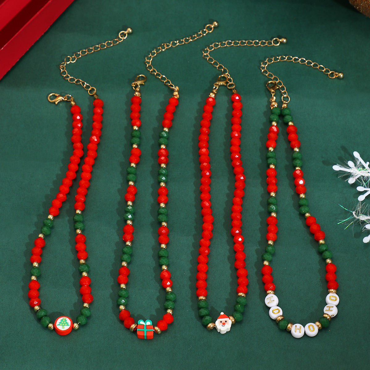 Christmas layered necklace