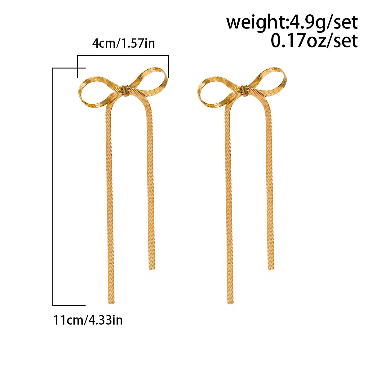 Stylish gold earrings