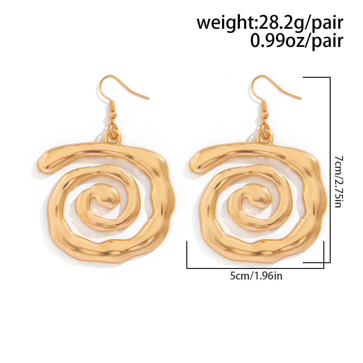 gold dangling earrings