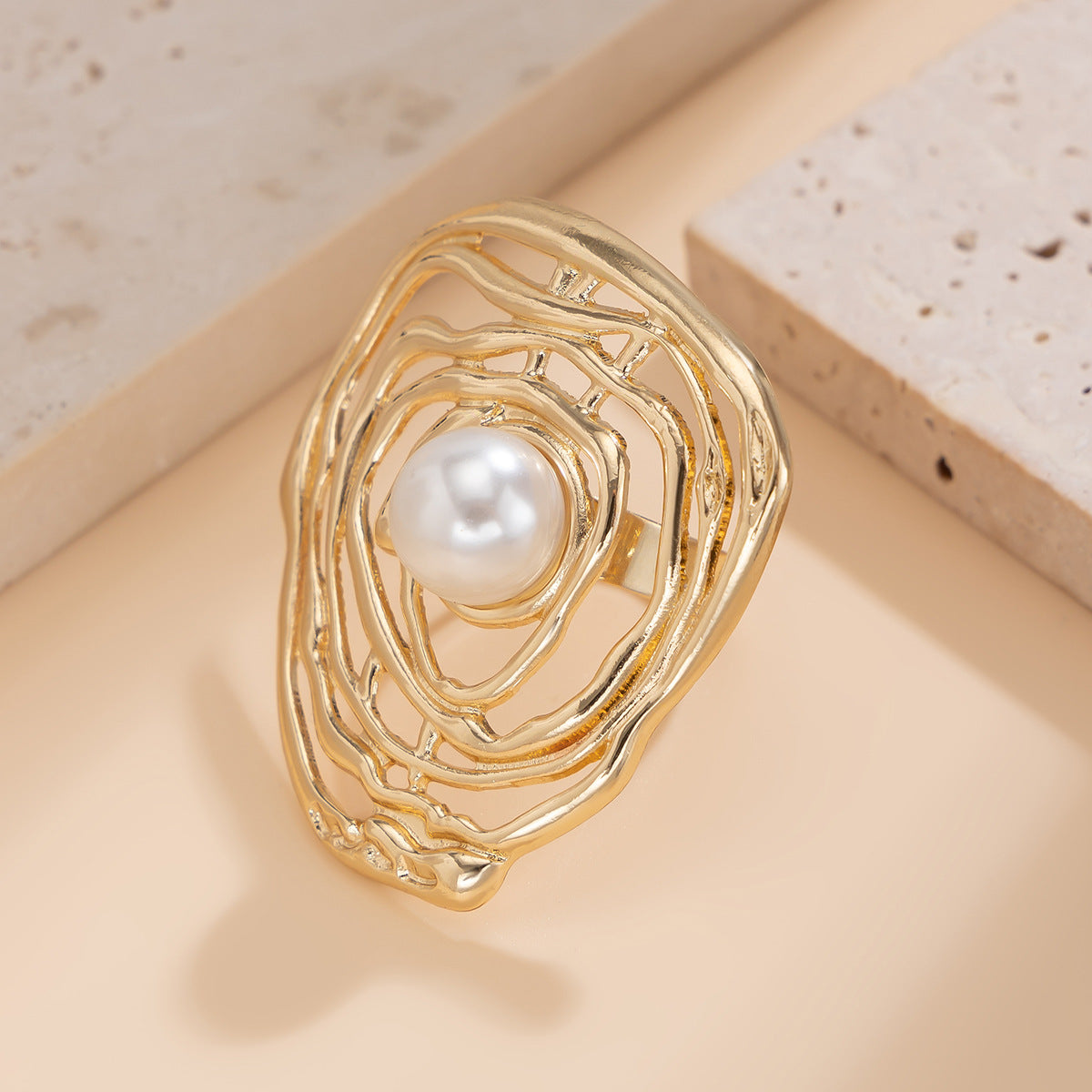 Exquisite Imitation Pearl Ring