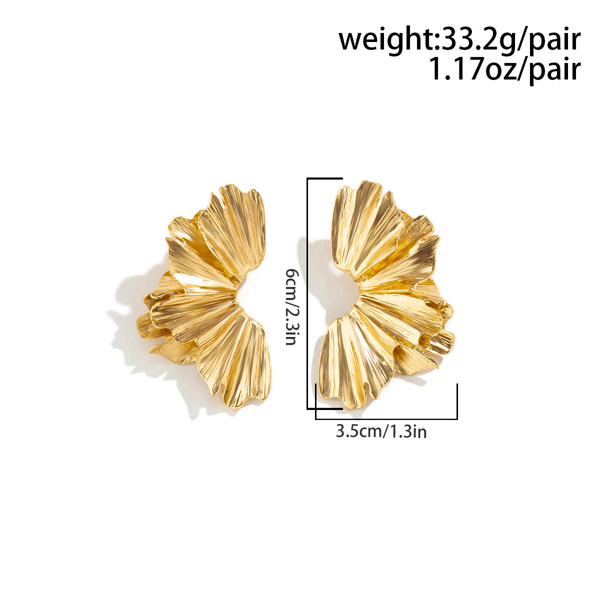 gold nugget earrings