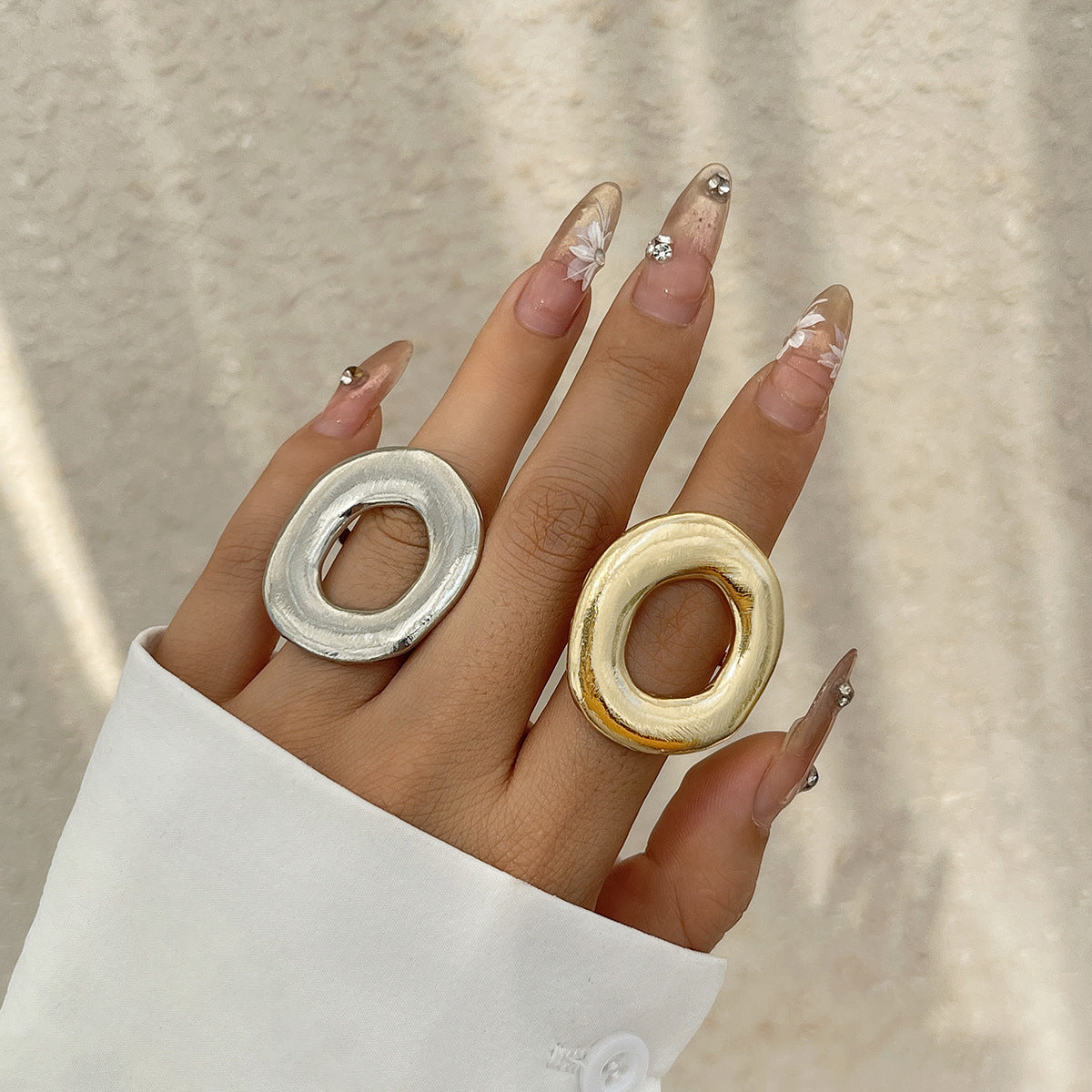 Versatile Gold Hollow Ring For Women