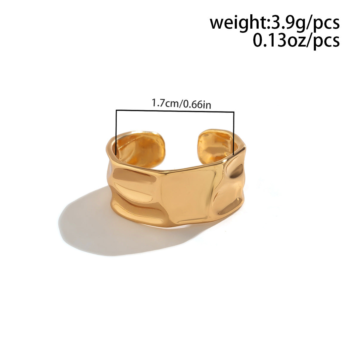 Personalized Gold Nugget Ring