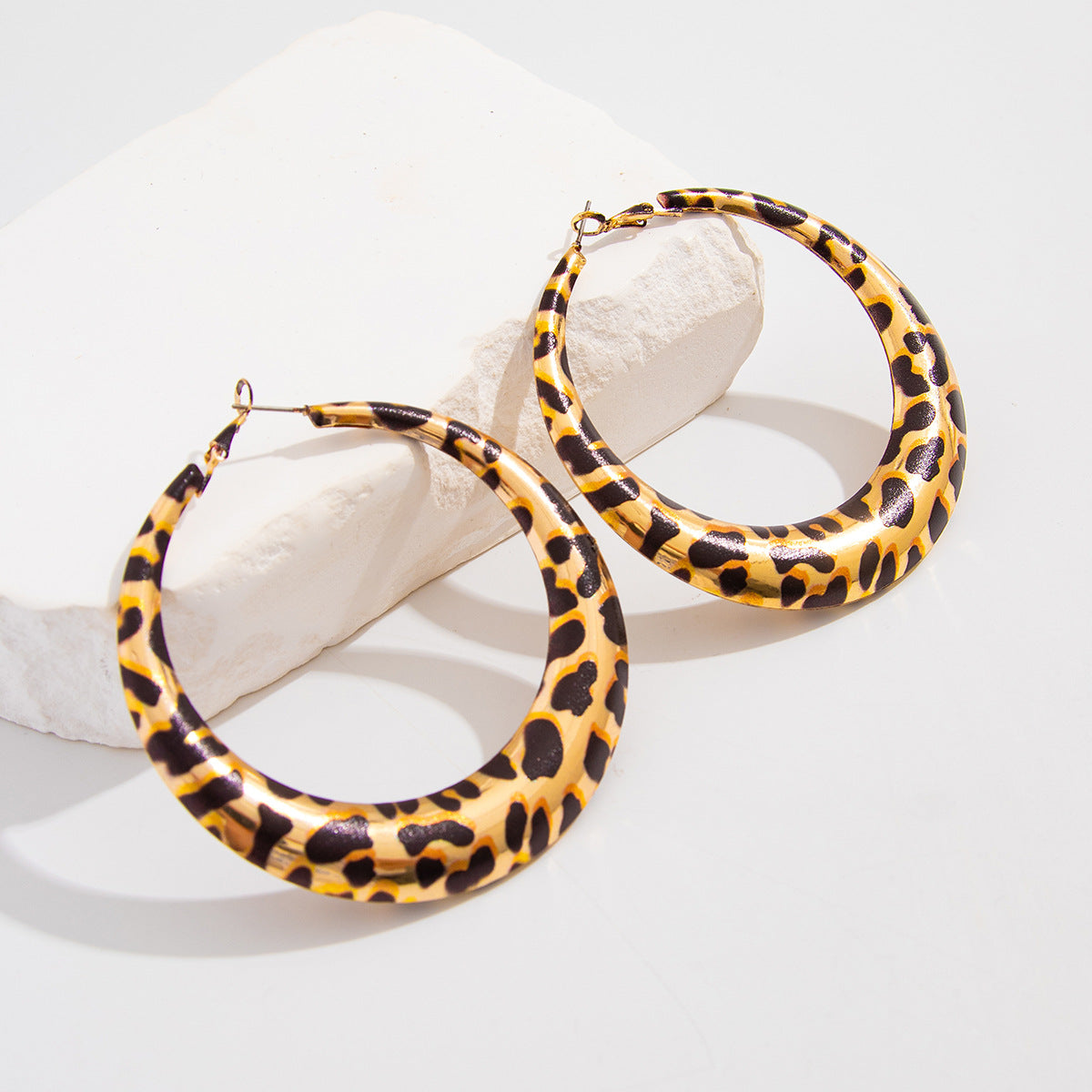 Statement Leopard Print Earrings