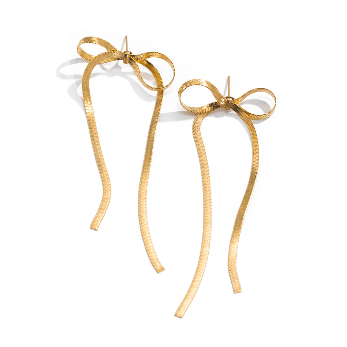 Chic gold bow jewelry