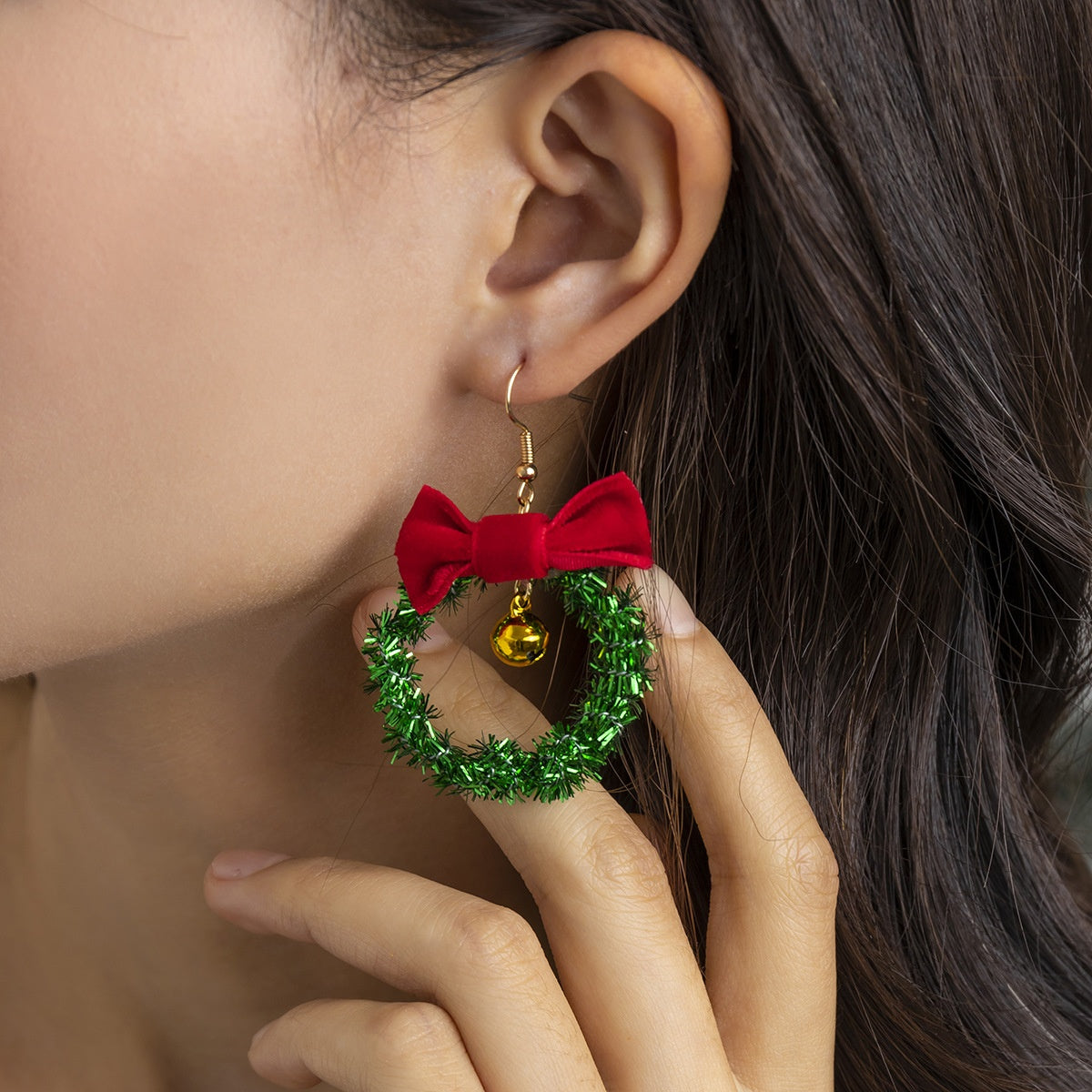 Christmas tree earrings