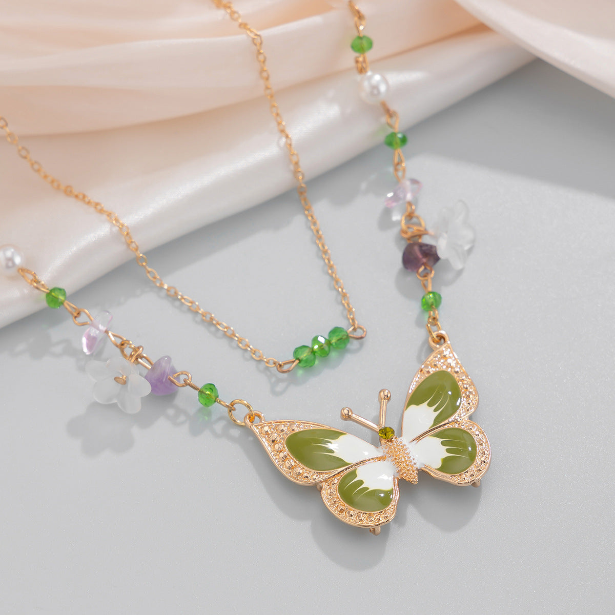 Butterfly Pendant Necklace