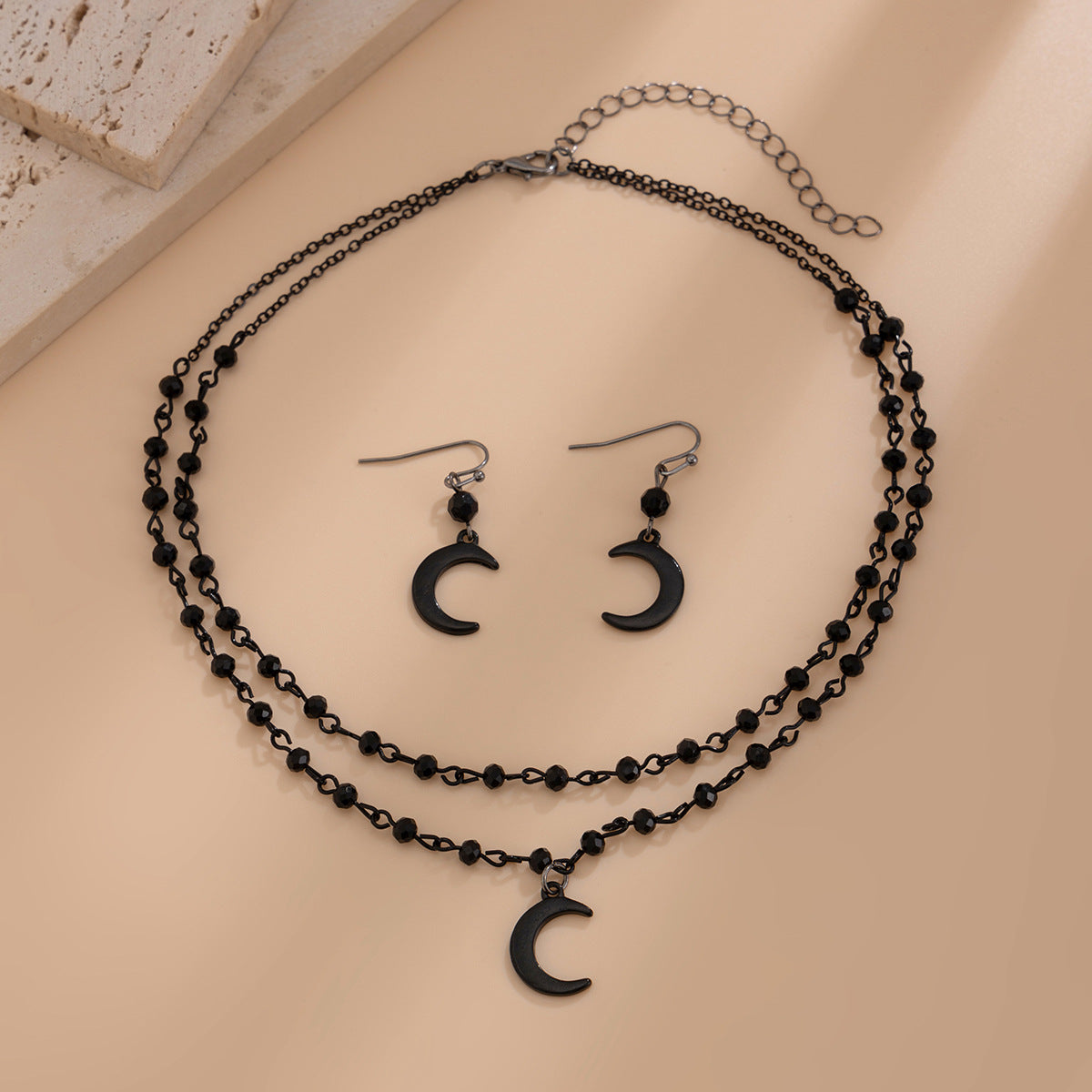 Black Moon Earrings